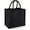 Black, variant on Westford Mill Jute Mini Tote Shopping Bag (14 Liters) (Pack of 2)
