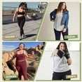 thumbnail image 3 of Forloe 3 Pack Plus Size Leggings with Pockets for Women High Waist Tummy Control Workout Yoga Pants, 3 of 6