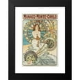 thumbnail image 2 of Alphonse Mucha 14x18 Black Modern Framed Museum Art Print Titled - Monaco Monte Carlo (1896), 2 of 5