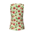 thumbnail image 5 of Sigee Strawberry Floral for Women's Workout Tank Top,Running Tank Tops,Sleeveless Gym ClothesX-Large, 5 of 8