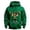 A-Light Green379, variant on Men St Patrick's Day Waffle Knit Hoodie Muscle Fit Celtic Clover Pattern Pullover Top Casual Holiday Wear Hoodies Green