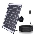 thumbnail image 1 of Cámara Panel solar Cargador para seguridad 30W Micro USB/USB-C/DC5521 360 ° Montaje ajustable 9.8 pies Cable carga compatible con Eufycam/Wyze Cam, 1 of 9