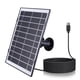 thumbnail image 1 of Tablero carga panel solar panel batería impermeable IP65 para exteriores con base doble soporte adecuado para EufyCam/Wyze Cam y otras cámaras/timbres seguridad [interfaz 8W-Tipo C] (negro), 1 of 9