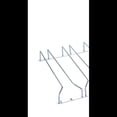 thumbnail image 2 of Estante para copas de vino debajo del gabinete Soporte para estante para copas de alambre colgante Acabado cromado 27 cm 3 filas-Soporte para estante para copas de vino, cromado, 2 of 5