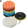 thumbnail image 1 of 7 Pcs 3/5/6/7 Inch Polishing Waxing Buffing Pad Sponge Kit Set for Car Polisher, 1 of 6