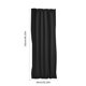 thumbnail image 3 of Cortinas de puerta francesa de alta precisión de color sólido, con ojal para barra de deslizamiento, negro 25*40 (64*102), 3 of 8