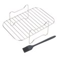thumbnail image 1 of YUMILI Grille de Friture en Acier Inoxydable Multicouche Déshydrateur Grille-Pain pour Friteuses à Double Panier, 1 of 14