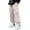 c-6White32, variant on PIMSSY Men Cargo Pants Drawstring Elastic Waist Casual Baggy Pants Streetwear Pockets Male Leisure Solid Color Slacks For Running Daily Walking