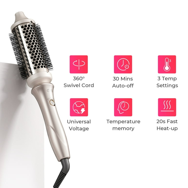 TYMO STYLUX Thermal Brush, 3-in-1 Heated Round Brush for  display picture 1