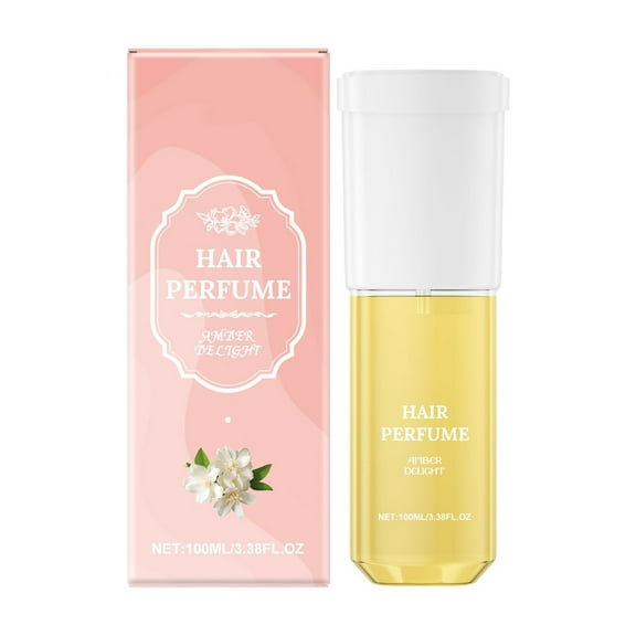 FSTDelivery Caster Seed Oil & Jasminum Hair Perfume Oil for Dry Damaged Hair - Anti Frizz Nourishing Floral Fragrance Gloss Oil Serum Leave-In Conditioner Prevents Statics Electricity