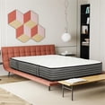 thumbnail image 2 of Pemberly Row Matelas Hybride à Ressorts Ensachés de 12 Pouces - Matériau en Tissu Gris, 2 of 13