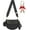 Black, variant on Bum Bags for Women Checkered Crossbody Bag Large Nylon Belt Purse Fanny Packs, Bonus with a Extra Strap