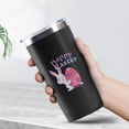 thumbnail image 2 of 20oz Powder Coated Easter Tumbler with Telescopic Straw, Insulated Travel Mug, [Easter Theme] Print, 2 of 6
