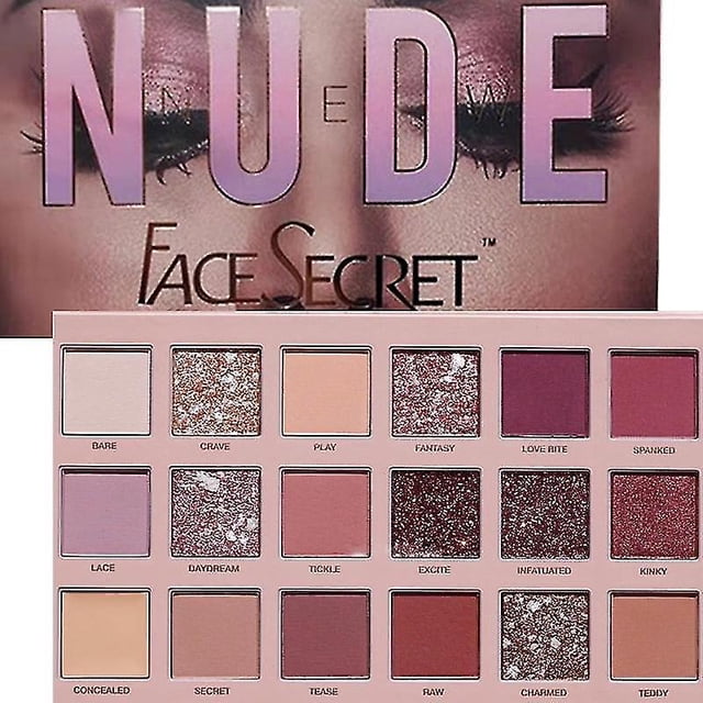 Paleta de sombras de ojos HUOGUO New Nude Glitter Shimmer Makeup