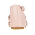 thumbnail image 3 of bebe Girl's Comfy Gladiator Flat Sandals with Gold Braided Strappy Design - Flat Sandals for Toddler, Blush, 7, 3 of 8