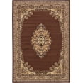 thumbnail image 1 of Unique Loom 3124938 Area Rug, 7 x 10 ft, Brown/Ivory, 1 of 1