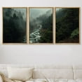 thumbnail image 2 of IDEA4WALL Framed Canvas Print Wall Art Set of 3 Woodland Nursery Decor Forest Rivers Artwork Nature Plants Photography Modern Art Closeup for Entryway, Bedroom, Office - 16"x24"x3 Natural, 2 of 5