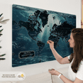 thumbnail image 5 of Elephant Stock Diving Push Pin Hobby Map I Wall Art - Map Canvas Art - 45" x 30", 5 of 8