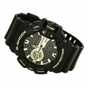 G-Shock by Casio Mens 55mm Resin Shock Resistant Wristwatch, Black & Gold, (GA400GB-1A9CR)