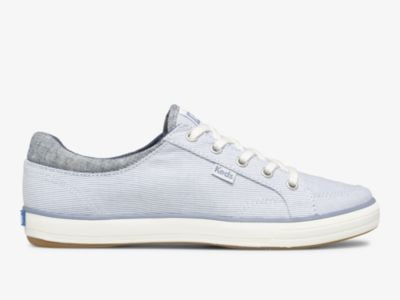 Chambray Stripe Sneaker Women Beige 