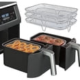 thumbnail image 5 of Paraugas Stackable Three-Layer Multi-Function Air Fryer Rack Compatible with NINJA Foodi Dual Zone Oil-Free Fryer [AF400EU]/[AF300EU], Accessory for Air Fryer DRIVE, 5 of 5