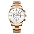 thumbnail image 4 of Sleek Minimalist Fashion With Steel Band Dial Men's Quartz Watch Gift Watch B, 4 of 6