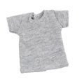 thumbnail image 2 of TISHITA 1/6 Female Action Figure Short T Shirt Easy to Wear Practical Female Clothes Gray, 2 of 8