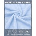 thumbnail image 5 of COOFANDY Waffle Knit Tank for Men Summer Sleeveless Shirt Stretch Textured Basic Tee Shirt Wide Sleeve, 5 of 6