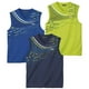 thumbnail image 1 of Atlas For Men - Camiseta Sin Mangas Activo para Hombre - Pack de 3 (Azul, Amarillo Lima, Azul Marino), 1 of 4