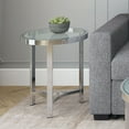 thumbnail image 3 of Contemporary Metal & Glass Accent Table in Chrome, 3 of 6