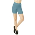 thumbnail image 2 of TheLovely Women & Plus Size (S-3XL) High Waist Workout 15" Length Running Biker Shorts with Wide Wastband, 2 of 3