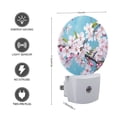 thumbnail image 3 of Night Light Plug into Wall,Dusk to Dawn Sensor Auto-On/Off for Bathroom, Hallway,Kids Room-Large Painting Of Cherry Blossoms On Blue Background, 3 of 4