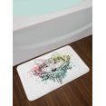 thumbnail image 2 of Abstract Bath Mat, Wild Brave Tribal Animal Wolf with Rainbow Colorful Backdrop and Sketchy Image, Non-Slip Plush Mat Bathroom Kitchen Laundry Room Decor, 29.5 X 17.5 Inches, Multicolor, Ambesonne, 2 of 2