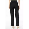 thumbnail image 3 of Jm Collection DEEP BLACK Women's Curvy-Fit Straight-Leg Pants, US 12, 3 of 4