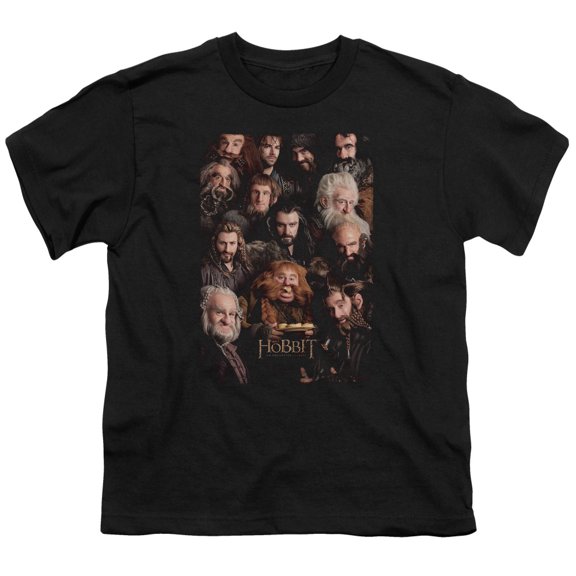 The Hobbit - Dwarves Poster - Youth Short Sleeve Shirt - Large