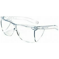 Safety Glasses, Wraparound Clear Polycarbonate Lens, Uncoated, 24PK