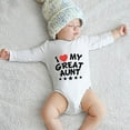 thumbnail image 3 of I Love My Auntie Unixex Baby Clothing Long Sleeve Baby Girl Clothes Romper White 0-3 Months Baby Clothes, 3 of 5