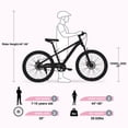 thumbnail image 2 of RAISTYW 27 inch Mountain Bike 21 Speed, Aluminum Frame Bicycle for Women with Disc Brake, Suspension Fork, White, 2 of 7