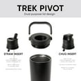 thumbnail image 2 of shiyou-Trek Pivot / Gobelet à Paille Rabattable 40oz avec Poignée / Bouteille d'Eau & Botte / Couvercles Interchangeables Paille & Carafe / Pichet en Acier Inoxydable Isolé / Sports de Gym en Plein Air / Forêt, 2 of 4