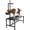 M - 38"L x 18"H, variant on Upgrade Goat Milk Stand with Feed Bin, 400lbs Goat Stand for Grooming & Hoof Trimming, 1mm Thick Platform & Anti-Slip Design, for Pygmy and Dwarf Goats, Firm Head Lock and Adjustable Head
