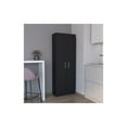 thumbnail image 2 of Pemberly Row Contemporary Pantry Cabinet Engineered Wood Black, 2 of 5