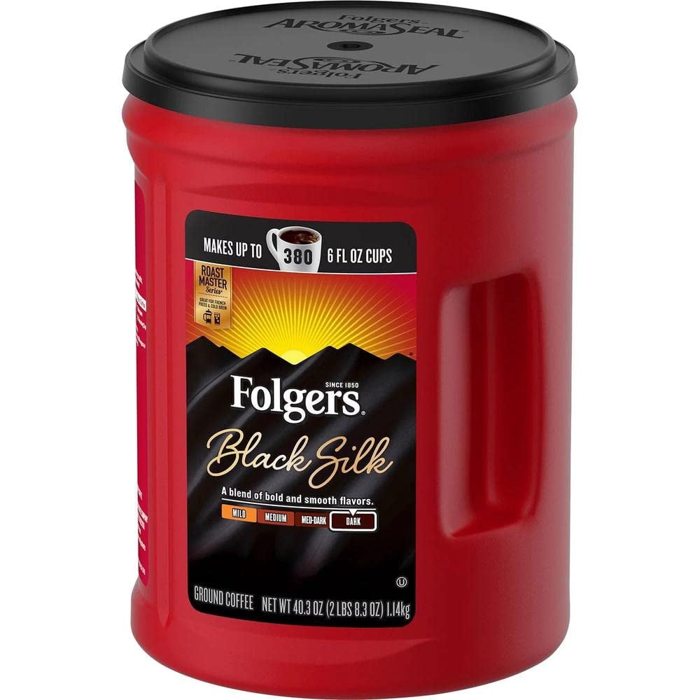 Folgers Black Silk Ground Coffee, 40.3 Ounces 44.0 Ounces 40.3 Ounce 1