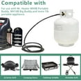 thumbnail image 3 of F273704 10FT Propane Hose Adapter Compatible With Mr Heater Big Buddy Series, Fits Mr Buddy Heater to Propane Tank MH9BX MH18B, Assembly Hose Adapter, 3 of 5