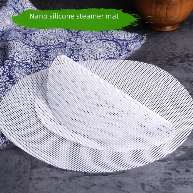 Almohadilla de silicona redonda para cocinar al vapor Paño para cocinar al vapor Bollos al vapor Bollos al vapor Bollos al vapor Paño para cocinar al vapor