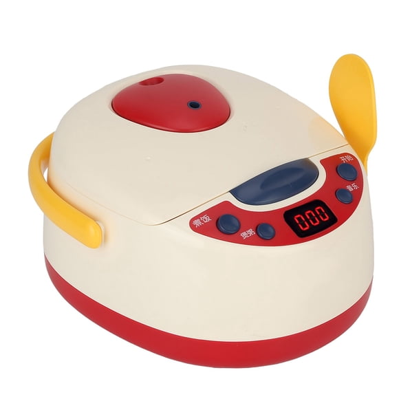 Jouets de Cuisine, Jouet Cuiseur à Riz Durable Simulation de Cuisson Léger pour Enfants pour la Maison Bleu,Rouge