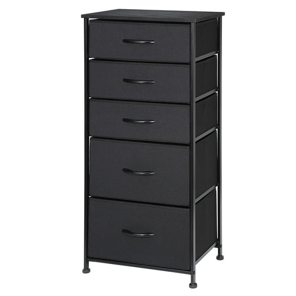 ZENSTYLE Storage Tower Organizer Unit with 5 Drawers for Home Entryway Gray