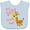 AE-Light Blue, variant on Inktastic My Safta Loves Me Cute Giraffe Boys or Girls Baby Bib