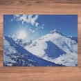 thumbnail image 6 of Ambesonne Winter Jigsaw Puzzle, Sunrise at Mountain, Heirloom-Quality Fun Activity for Family Durable Cardboard, 1000 pcs, White Blue, 6 of 6