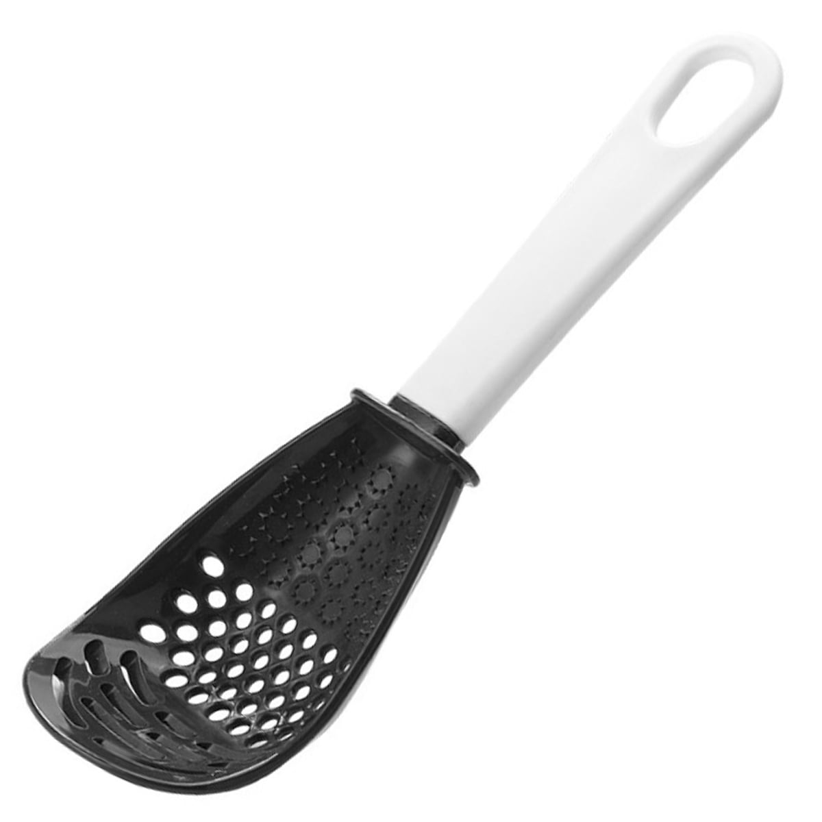 BESTONZON Stainless Steel Ladle Long Handle Frying Spoon Serving Spoon Colander for Cooking Serving Kitchen 