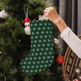 thumbnail image 5 of Lsque Green Buffalo Plaid Merry Christmas Pattern 18 Inch Christmas Stockings, Festive Holiday Stocking for Christmas Decorations Holiday Decor, 5 of 7